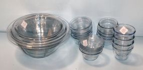 639  Light Blue Depression Glass Bowls, Ramkins & Cocktail Bowls