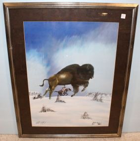 688  Buffalo Limited Edition Print by Robert Redbird 30