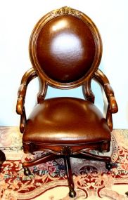 1072  Swivel Faux Leather Office Chair