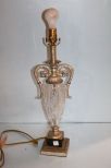 Ressin and Lead Crystal Lamp
