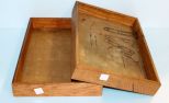 Two Wood Trays