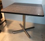 Square Metal Based Restaurant Table