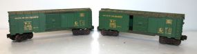 Two Lionel Lines O Gauge Box Cars