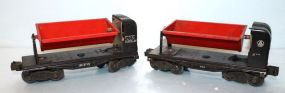 Two Lionel O Gauge Coal Dump Cars