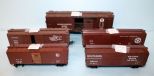 Lot of Five Various Boxcars (Mini)