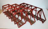 Three Wooden American Flyer Trestle Bridges