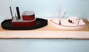 Two Steamboats for Model Train Set