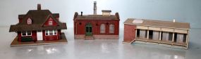 Lot of Three Buildings for Model Train Set