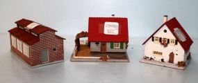 Lot of Three Buildings for Model Train Kit