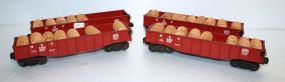 Four Lionel Gondola Cars