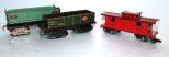 American Flyer Lines Caboose, 1 Coal Car, & 1 Gondola Car