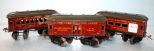 Three The Ives Railway Lines Model Train Cars