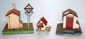 Lot of Three Buildings For Model Train Set