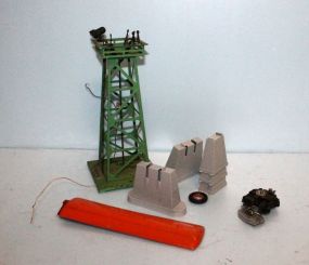 Box of Accessories for Model Train Set