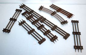 Box Lot of O Gauge Track Sections