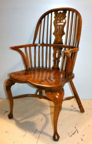 Yew Wood English Windsor Arm Chair