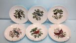 Six Bavarian Painted Plates