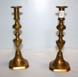 Pair Brass Candlesticks