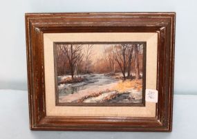 Landscape Scene Signed Stoffa
