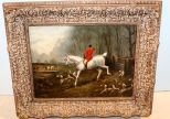 Oil Painting of Hunting Scene SIgned Lower Left Duncan