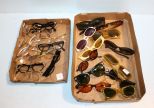 Box of Vintage Sunglasses & Box of Vintage Eyeglasses
