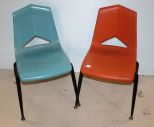 Two Vinyl Retro Chairs