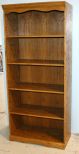 Five Shelf Oak Bookcase