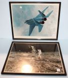 Picture of F-15 & 1969 Man on The Moon Picture
