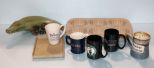 Muffin Pan, Mugs & Wood Alligator