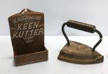 Keen Kutter Matchholder & Sheffield Flat Iron