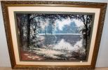Picture of Forest and Pond Signed Lower Left