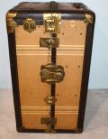 Steamer Trunk with Framed Railway Express Tag