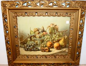 Great Victorian Frame with Print of Fruit