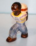 Shearwater Figurine of Man with Bail of Cotton, Signed and Dated '99