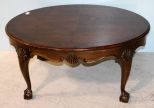 Heavily Carved Chippendale Style Coffee Table