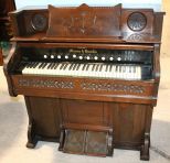 Antique Walnut Maison and Hamlin Pump Organ