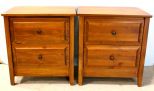 Pair Pine Bedside Tables