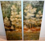 Two Contemporary Painting of Trees