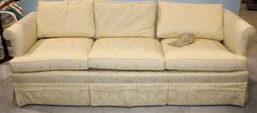 Three Cushion Upholstered Sofa