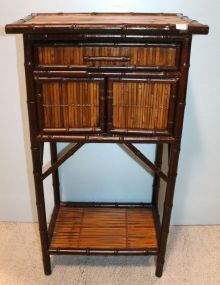 Bamboo Side Table with Drawer