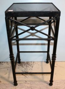 Small Glass Top Iron Table