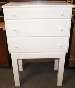 Three Drawer Chest on Table Base