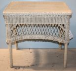 Wicker End Table