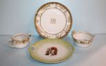 Noritake Sugar/Creamer, German Two Handle Plate & Nippon Plate