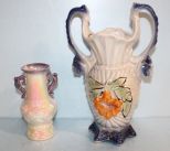 Two Luster Vases