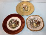 Hampton China Courtship Plate, Imperial Salem Plate & 24K Gold Plate