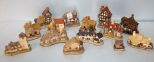 Fourteen David Winter Resin House Figures