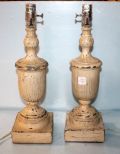 Pair Urn Shape Lamps