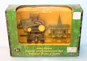 ERTL John Deere Tractor & Implement Set