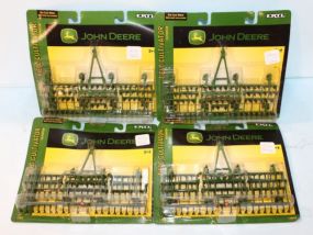 Lot of Four ERTL John Deere Field Cultivators